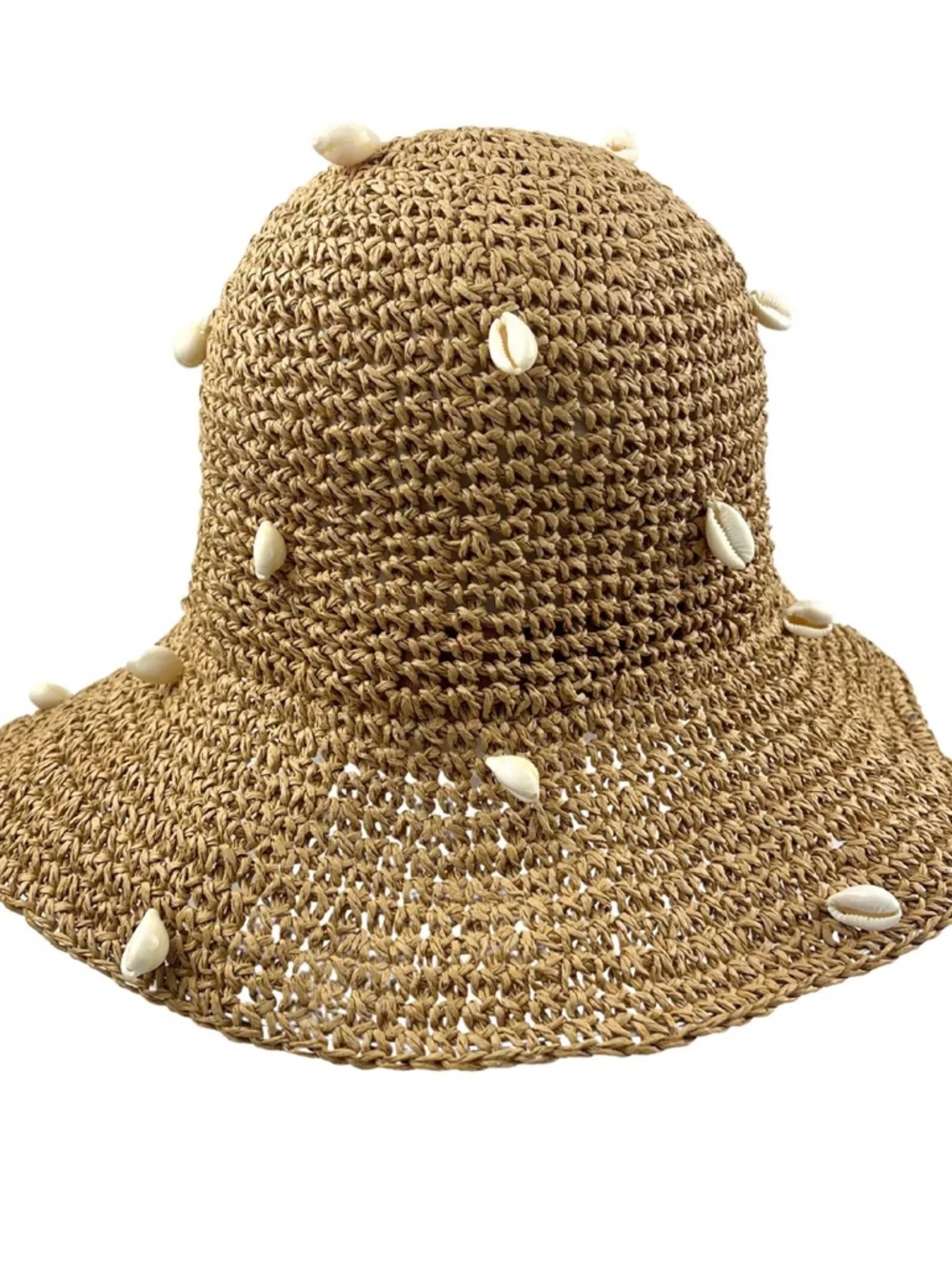 Elliot Sea Shell Straw Bucket Hat
